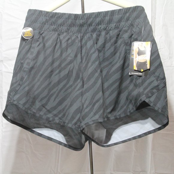 Avia Running Shorts NWT Black/Grey Size L - Picture 2 of 6